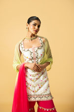 Ivory chanderi silk kurta