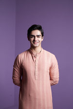 Salmon Pink kurta Set