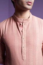 Salmon Pink kurta Set