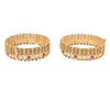 Isvaraah 2.0 Gold Plated Temple Bangles (Set of 2)
