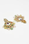 Saadgi Gold Plated Multicolored Kundan, Polki Womens Pair of Danglers Earrings