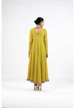 Moss Green Asymmetrical Kurta Set