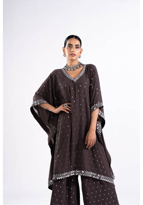 Charcoal Grey Kaftan Set