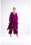 Pop Wine Kaftan Set