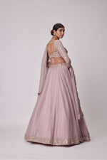 ASH PINK ORGANZA LEHENGA SET