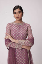 MUD  MAUVE STRAIGHT KURTA SET