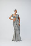 Crystal Grey Sequins Embroidered Lehenga Set