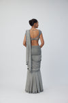 Crystal Grey Sequins Embroidered Lehenga Set