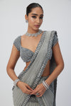 Crystal Grey Sequins Embroidered Lehenga Set