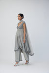 Crystal Grey Kurta Set