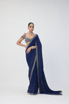 Deep Blue Sequins Embroidered Lehenga Set