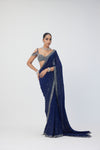 Deep Blue Sequins Embroidered Lehenga Set