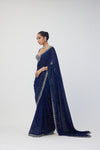 Deep Blue Sequins Embroidered Lehenga Set