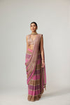 Mud Mauve Multicolor Saree