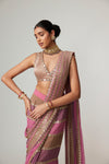 Mud Mauve Multicolor Saree