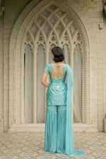 Blue Sharara Set