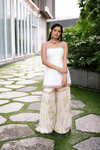 White Kurta And Tie-Dye Sharara Set