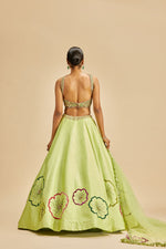 LIME GREEN LEHENGA SET