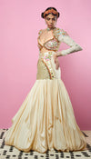 MARSHMALLOW - IVORY EMBELLISHED FULL LEHENGA SET