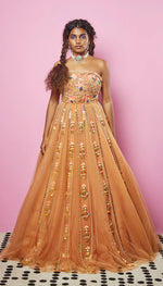 MORNING LIGHT - BISCUIT NUDE EMBELLEISHED FULL LEHENGA SET