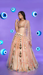 SPARKLE ME FUN - IVORY EMBELLISHED FULL LEHENGA SET