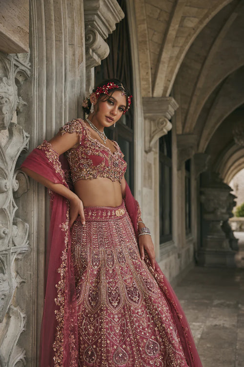 Dusk in Blossam Lehenga set