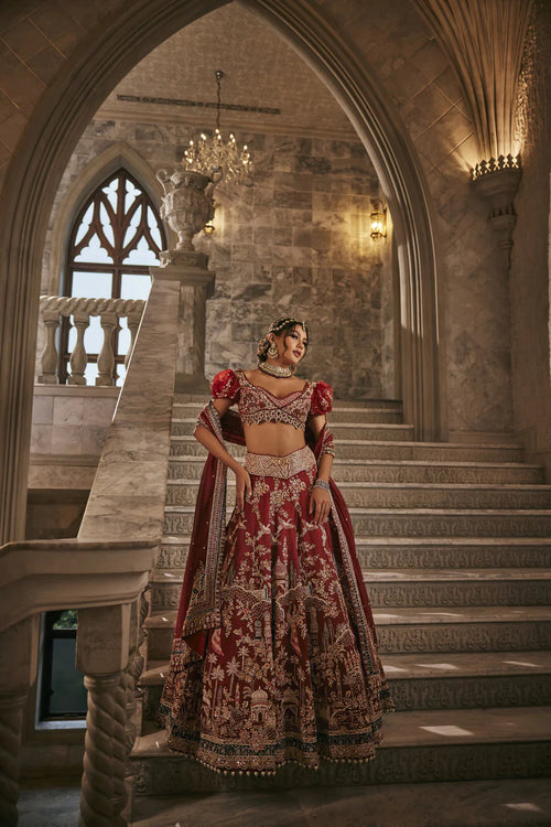Anant Pichwai Saga Lehenga Set