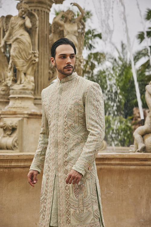Sage in Siam Sherwani Set