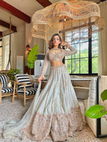 Off-white lehenga