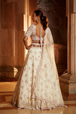 IVORY TULLE LEHENGA CHOLI SET