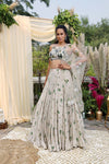 Jade printed lehenga set-2