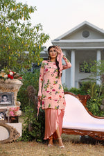 Blush printed kurti set