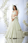 Mint Green Pearl Lehenga Set