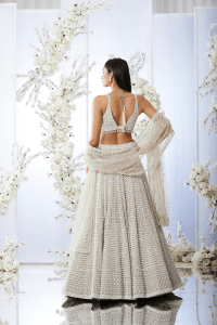 Grey Pearl Lehenga Set