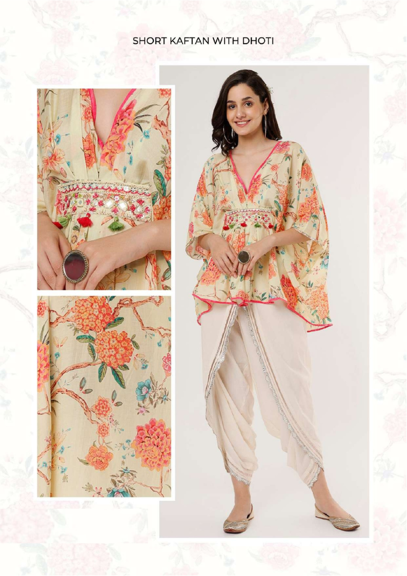 Short Kaftan With Dhoti