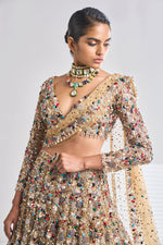 Jewelled Lehenga Set by Seema Gujral - Lotus Bloom Canada