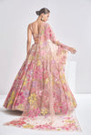 Multi-Coloured Floral Lehenga Set by Seema Gujral - Lotus Bloom Canada