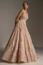 Peach Three-Dimensional Gown