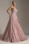 Rose Pink Sequin Gown