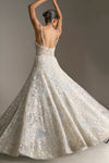 Ice Blue Pearl Gown by Seema Gujral - Lotus Bloom Canada