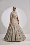 Silver Zardozi Lehenga Set