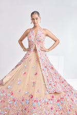 Multi-Coloured Jacket Lehenga Set