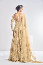 Gold Jacket Lehenga Set by Seema Gujral - Lotus Bloom Canada