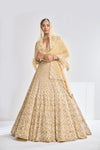 Gold Sequin Lehenga Set by Seema Gujral - Lotus Bloom Canada