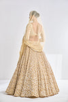 Gold Sequin Lehenga Set by Seema Gujral - Lotus Bloom Canada