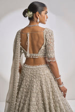 Silver Zardozi Lehenga Set