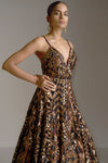 Bronze Sequin Gown