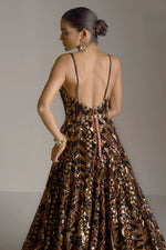 Bronze Sequin Gown