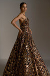 Bronze Sequin Gown