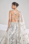 Silver Mirror Lehenga Set